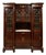 Large 19th Century Empire Mahogany Display Bookcase, 1890s For Sale