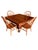 1930s - Rare Solid Tiger Wood / Quarter Sawn Dining Table With Lions Feet Base For Sale - Image 11 of 12