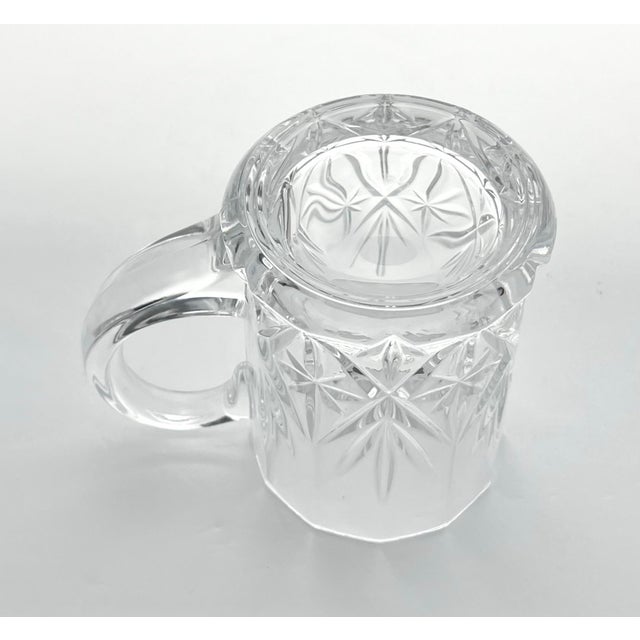 Cristal D’Arques “Chantilly Taille Beaugency” Set of 4 Crystal Mugs For Sale In Dallas - Image 6 of 6