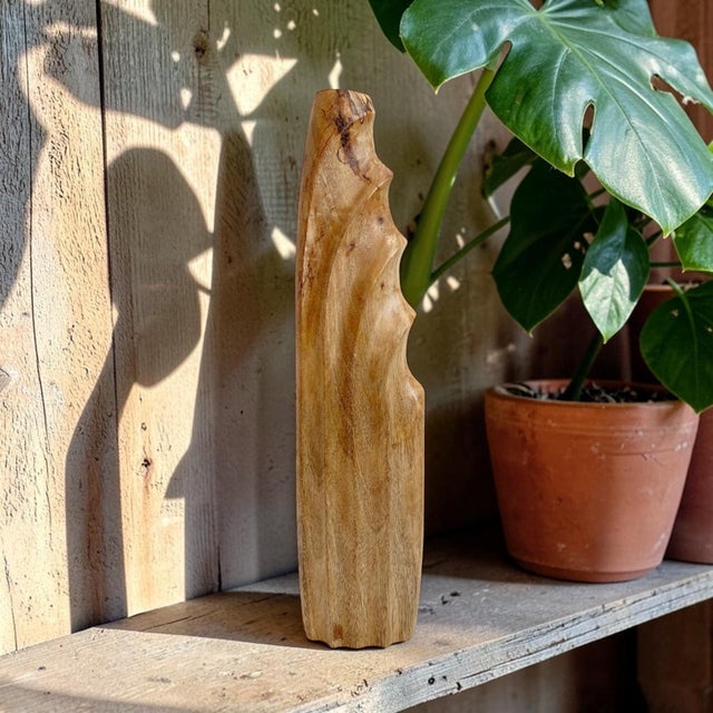 Elevate your home decor with this Decorative Carved Wood Shelf Decor, a stunning piece inspired by Mid-Century Modern...