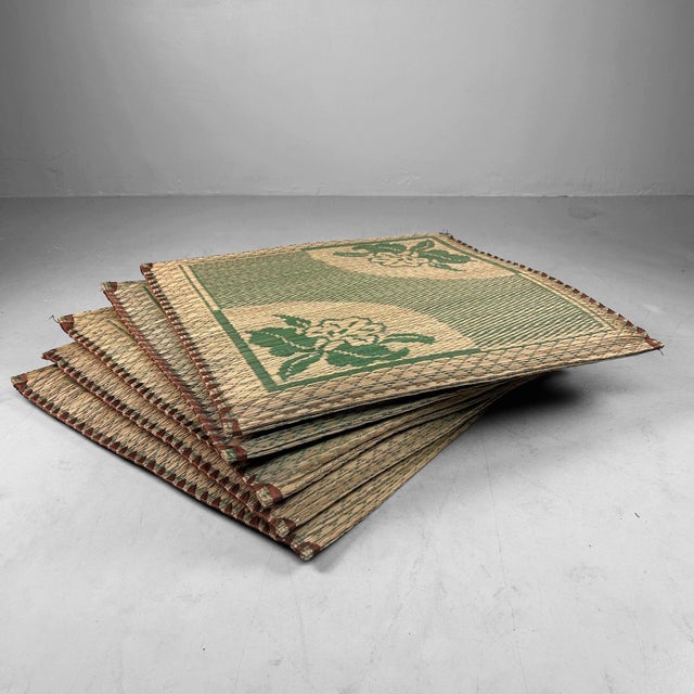Vintage Japanese Zabuton Floor Cushions, 1970s, Set of 5 For Sale - Image 9 of 10
