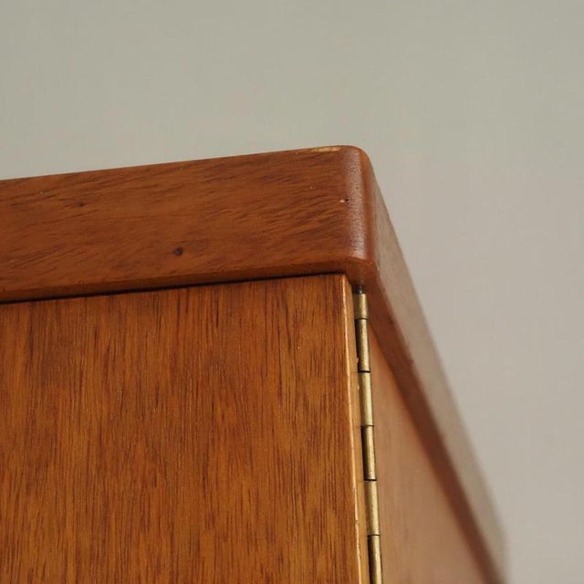 Wood Mid-Century Wardrobe in Limba Wood, 1960 For Sale - Image 7 of 18