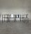 An exceptional set of four architectural armchairs designed by Karl Friedrich Förster for KFF (Karl-Friedrich Förster...