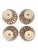 Set of 4 Bat Trang Vietnamese Ceramic Multipurpose Bowls Hand Painted in Botanical Motifs For Sale - Image 11 of 11