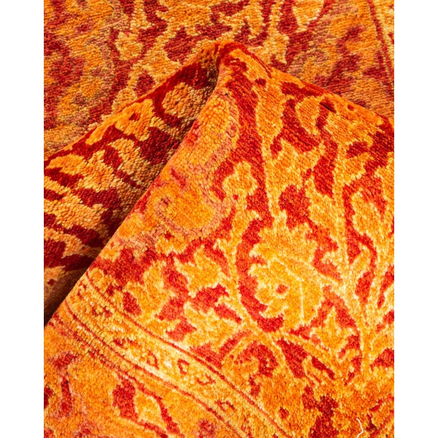 Textile Mogul Hand-Knotted Runner Rug - Orange, 2' 6" x 15' 10" For Sale - Image 7 of 8