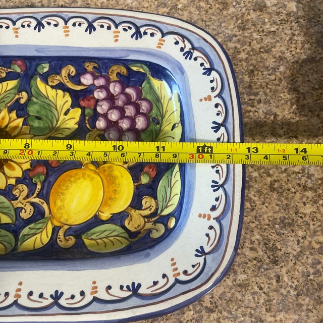 Italian Pottery Platter Made by Magnanelli From Gubbio For Sale - Image 4 of 6