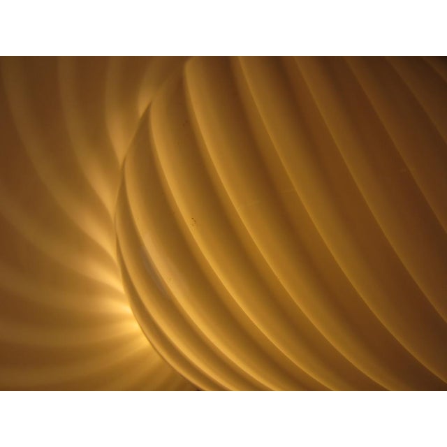 White Murano Glass Swirl Mushroom Table Lamps , 1960s, Set of 2 For Sale - Image 12 of 16