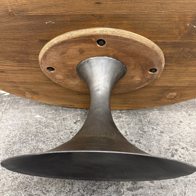 Restoration Hardware Aero Oval Reclaimed Elm Coffee Table For Sale - Image 12 of 12
