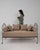 A bench whose black wrought iron, castor wheel gives it real character at first glance. The piece dates to 1900s, sourced...