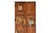 PAIR OF FRENCH SCRUBBED AND WORN PINE TENON-MORTISED DOORS With decoupage & trompe l'oeil decoration throughout, 19th...
