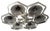 Italian 21st Century Hive Satin Nickel Smoky Murano Flush Mount by Fabio LTD For Sale - Image 3 of 6