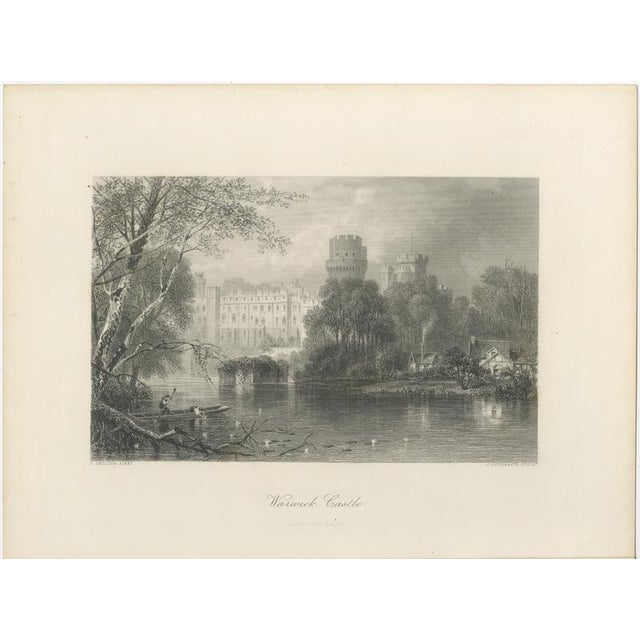 After P. Skelton, Warwick Castle on the Avon, 1876, Engraving For Sale - Image 3 of 9