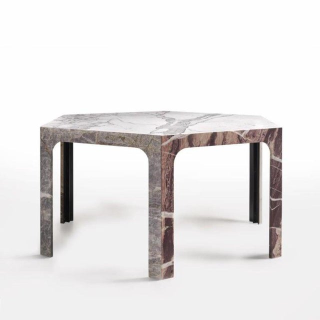 Sesto TSB Hexagonal Dining Table in Various Marbles by Bufalini Marmi For Sale - Image 11 of 12