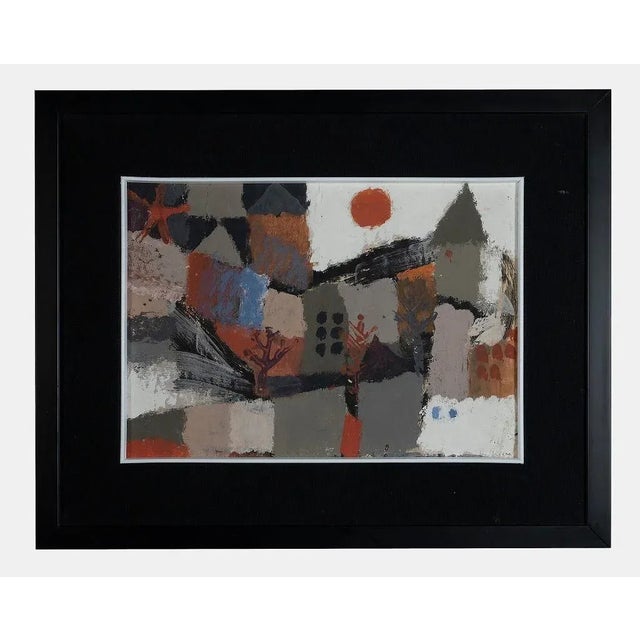 Sergio Barletta - Winter Landscape - Watercolor and Tempera - 1970s For Sale - Image 4 of 4