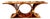 MCM Art Deco Style Black Walnut Console For Sale