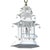 Vintage Chinese Blue and White Pagoda Chandelier With Railings, Steps, and Bell. For Sale - Image 10 of 11