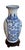 A beautifully hand‑painted blue‑and‑white Chinese porcelain vase featuring classic floral and bird motifs, displayed on a...