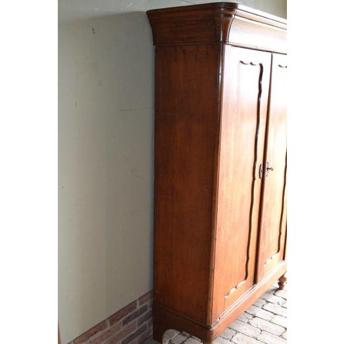 Brown Biedermeier Cabinet in Oak For Sale - Image 8 of 10