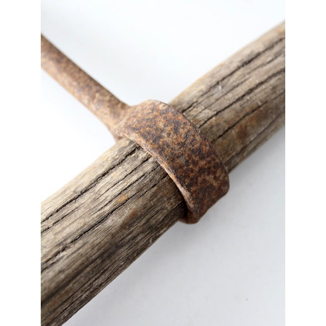 Antique Ice Hook With Wood Handle For Sale - Image 9 of 9