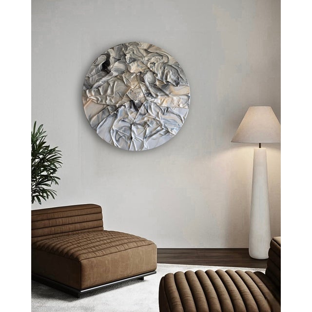 "Sanctum" is an exploration of inner refuge, a sculptural painting that invites stillness, presence, and quiet strength....