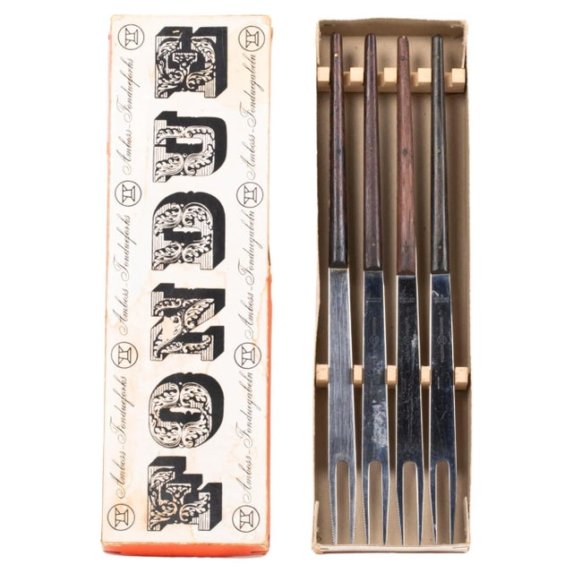 1960s Fondue Forks from Carl Auböck, Austria, 1960s, Set of 4 For Sale - Image 5 of 5