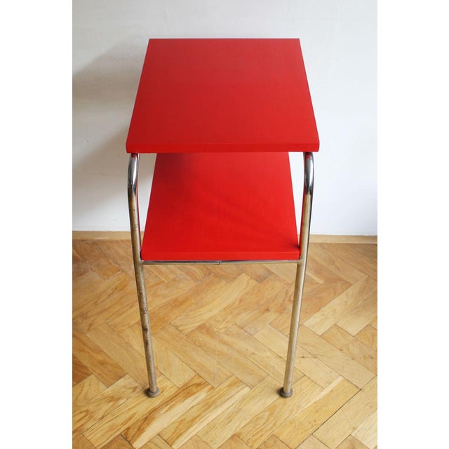 Modernist Tubular Side Table Model R 7 attributed to Slezak, 1930s For Sale - Image 6 of 15