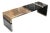 "Stabilità" Bench With Bronze and Stainless Steel, Hand-Crafted For Sale