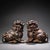 Asian Late 19th Century Pair of Gilt Bronze Guardian Lion Censers, 4200g Total, Foo Dog Incense Burners For Sale - Image 3 of 10