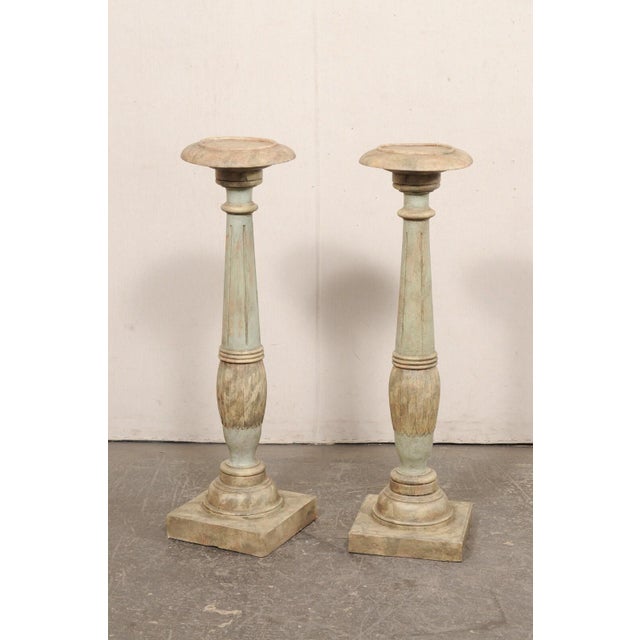 Swedish Gustavian Display Pedestals - A Pair For Sale - Image 4 of 8