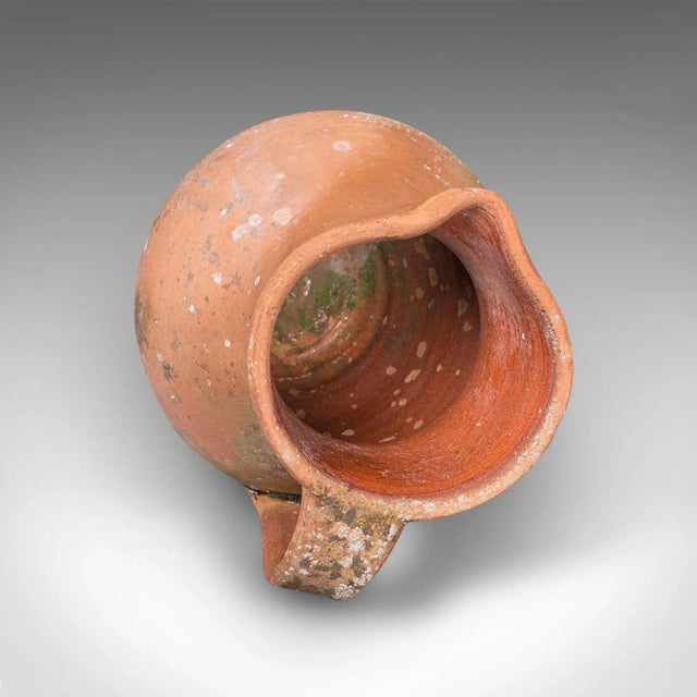 Brown Vintage Planter Jug, Italian, Terracotta, Ornamental Garden Flower Pot, Patio For Sale - Image 8 of 10