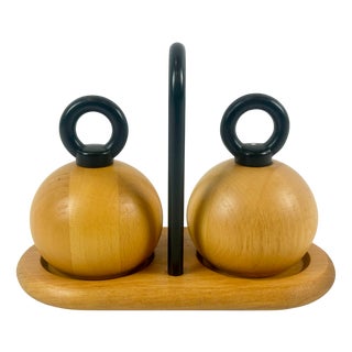 Salt & Pepper Mills Ball Boy by Richard Nissen & Carsten Jørgensen for Bodum, Denmark, 1980s, Set of 3 For Sale