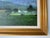 Green Vintage Farm Landscape Oil on Canvas Board Painting – Signed For Sale - Image 8 of 12