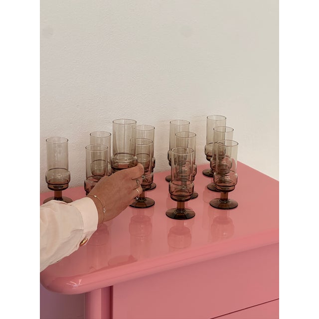 Vintage Glasses from Willem Heessen, 1970s, Set of 12 For Sale - Image 10 of 18