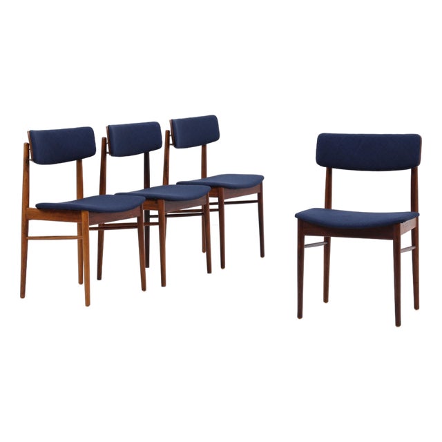Vintage Rosewood Chairs by Sven Chrobat for Sax, 1960s, Set of 4 For Sale