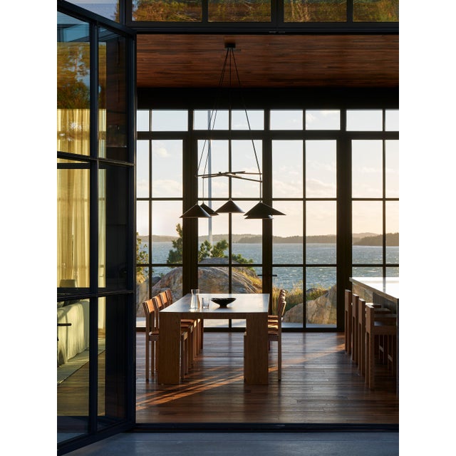 Gray Emily Group of Five Chandelier Light in Anthracite Semi-Matte by Daniel Becker for Moss Objects For Sale - Image 8 of 10