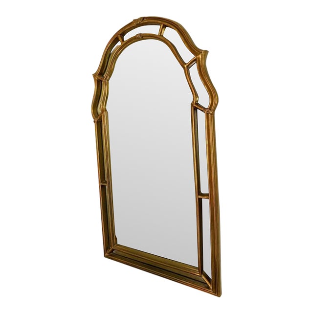 Vintage Arched Gilded Wall Mirror by Carolina Mirror Company For Sale