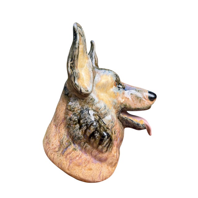 Lladro Porcelain German Shephard Dog Bust by Zaphir, a Line by Lladro, Made in Spain, 1970s For Sale - Image 4 of 10