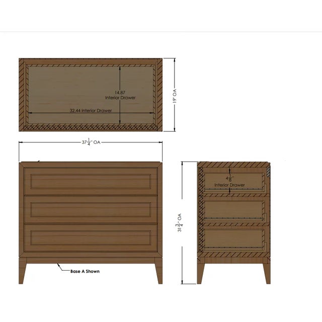 Not Yet Made - Made To Order Casa Cosima Emma Nightstand, Revere Pewter For Sale - Image 5 of 5