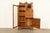 Early 20th Century Antique Victorian Carved Oak Side-by-Side Bookcase With Drop Front Secretary Desk, Circa 1900 For Sale - Image 5 of 12