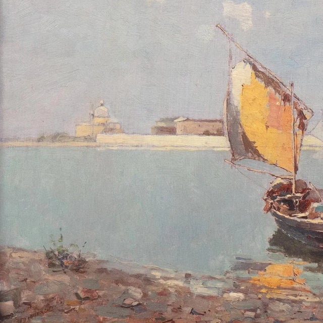 Wood 'San Giorgio Maggiore, Venice', Catholic Church, Venetian Vedute, St. Mark's For Sale - Image 7 of 10