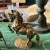 1970s Pair of 1970s Standing Brass Animals For Sale - Image 5 of 6
