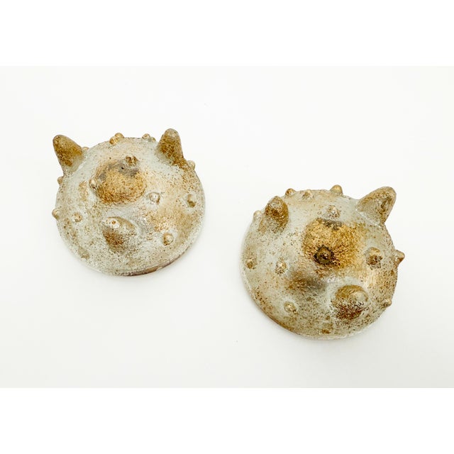 1920s 1920's French Andre Thuret Style Glass Candle Holders - A Pair For Sale - Image 5 of 9