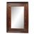 Antique American Empire Crotch Mahogany Wood Frame Rectangular Wall Mirror For Sale