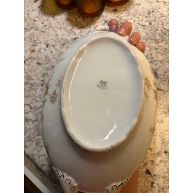 1920s Antique Royal Schwarzburg German Fine China Covered Soup Tureen & Platter Set For Sale - Image 5 of 12