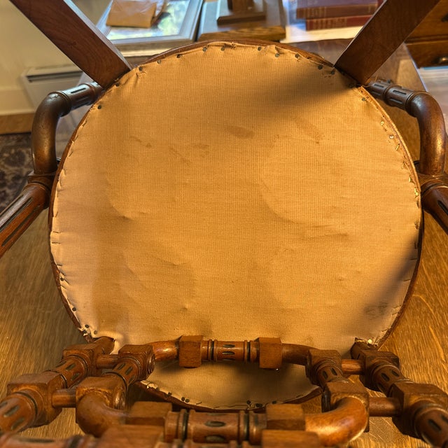 Late 19th Century Hunzinger Walnut Side Chair, Outstanding Museum Quality For Sale - Image 10 of 11