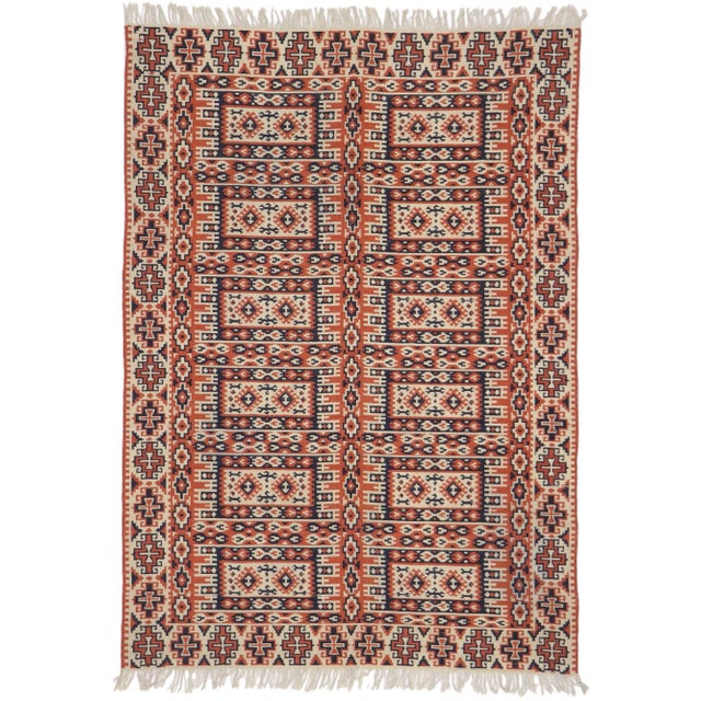 Late 20th Century Vintage Persian Kilim Rug, 04'07 X 09'00 For Sale - Image 9 of 10