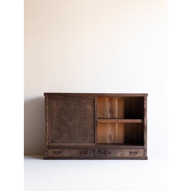 Japanese Japanese Antique Tansu Cabinet/ Wabi-Sabi / Taishō–Shōwa Period 1910-40s For Sale - Image 3 of 18