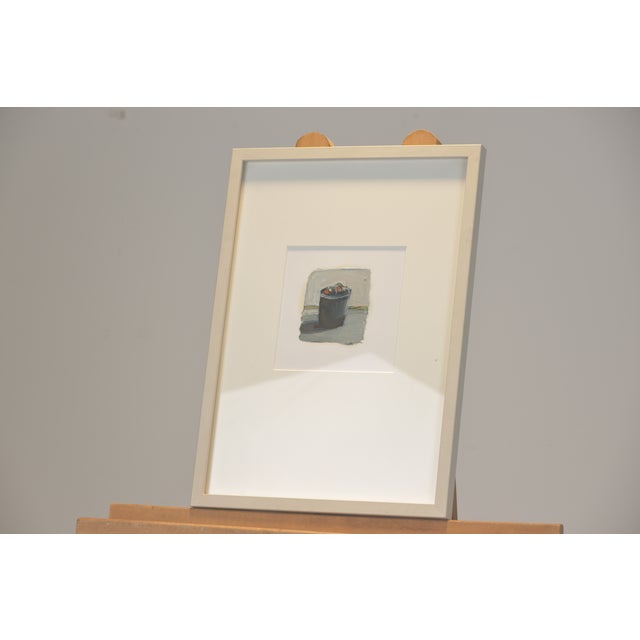 2000 - 2009 Bucket with Fruit, Jochen Pankrath, 2008, Oil on Paper For Sale - Image 5 of 6