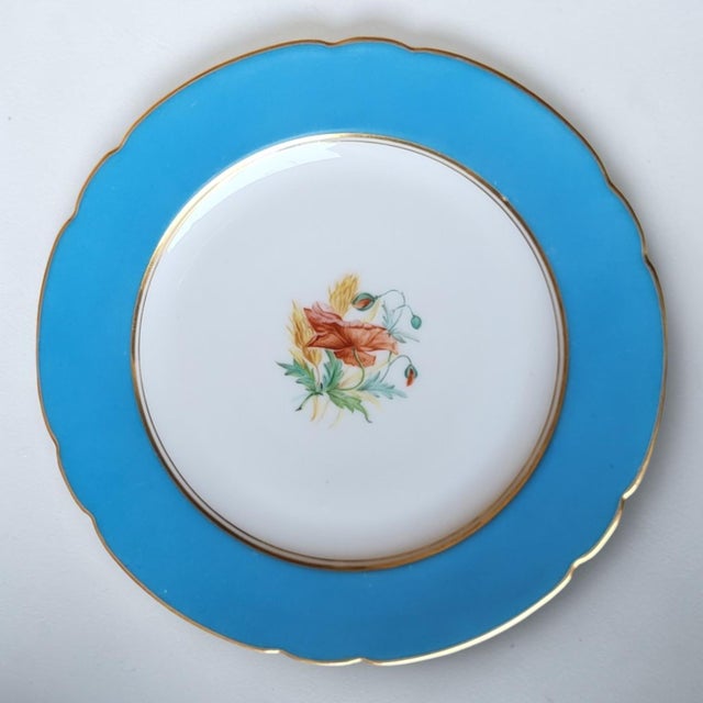 Ceramic Paris Porcelain Dessert Plates, 19th Century, Set of 6 For Sale - Image 7 of 18