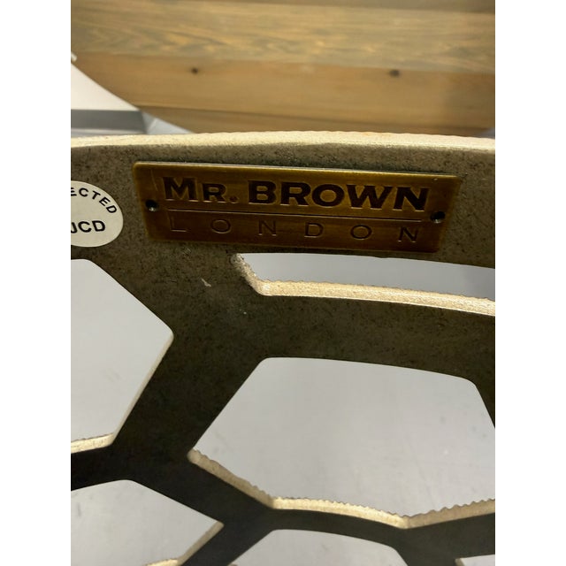 Mr Brown London Angeline Dining Table Base With Oval Top For Sale - Image 15 of 17